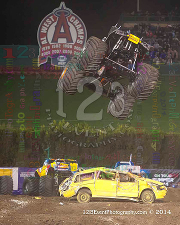 2014-02-08 MONSTER JAM® @ Anaheim #3 Angel Stadium