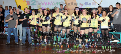 San Diego Starlettes vs. Tucson                                               Roller Derby Bout 2-5-11