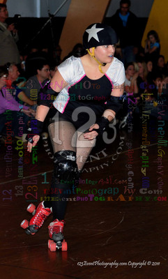 San Diego Starlettes vs. Tucson                                               Roller Derby Bout 2-5-11