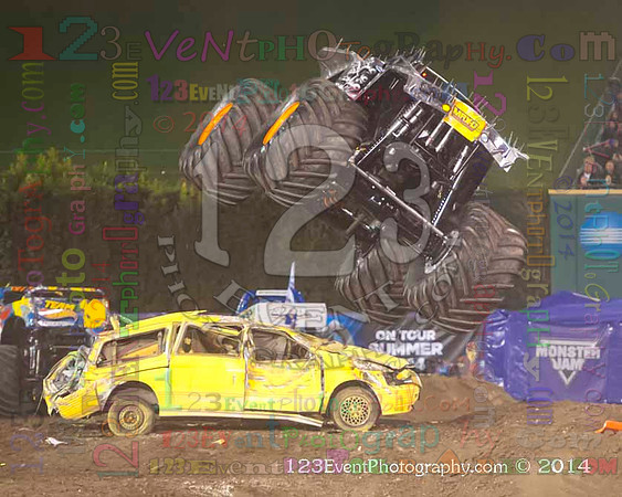 2014-02-08 MONSTER JAM® @ Anaheim #3 Angel Stadium