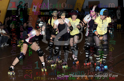San Diego Starlettes vs. Tucson                                               Roller Derby Bout 2-5-11