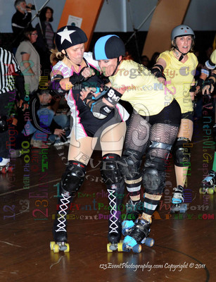 San Diego Starlettes vs. Tucson                                               Roller Derby Bout 2-5-11