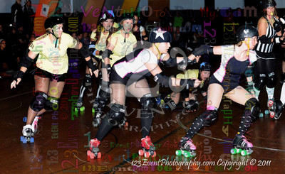 San Diego Starlettes vs. Tucson                                               Roller Derby Bout 2-5-11