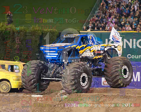 2014-02-08 MONSTER JAM® @ Anaheim #3 Angel Stadium