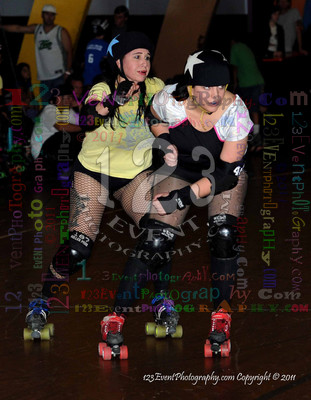 San Diego Starlettes vs. Tucson                                               Roller Derby Bout 2-5-11
