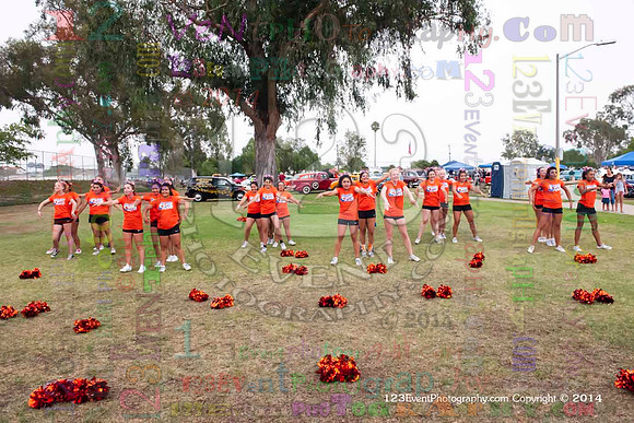 2014 Clairemont High Cheer Squad at Clairemont Family Day