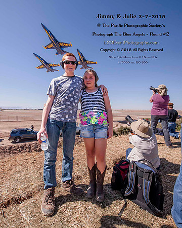 2015 Jimmy & Julie Portrait with The Blue Angels