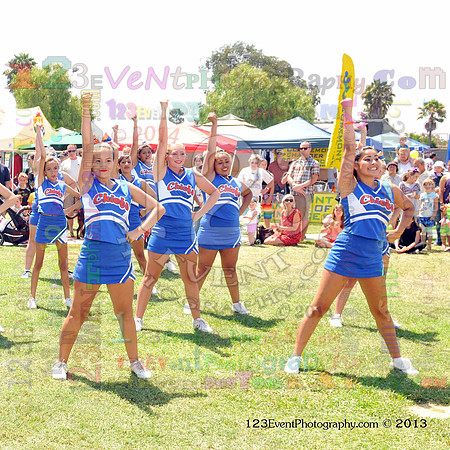 2013 Clairemont High Cheer Squad at Clairemont Family Day
