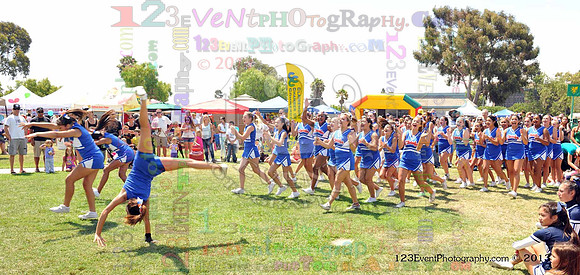 2013 Clairemont High Cheer Squad at Clairemont Family Day