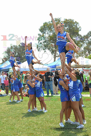 2013 Clairemont High Cheer Squad at Clairemont Family Day