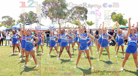 2013 Clairemont High Cheer Squad at Clairemont Family Day