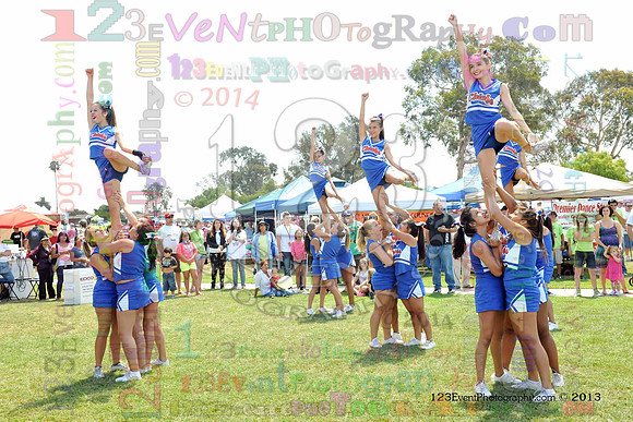 2013 Clairemont High Cheer Squad at Clairemont Family Day