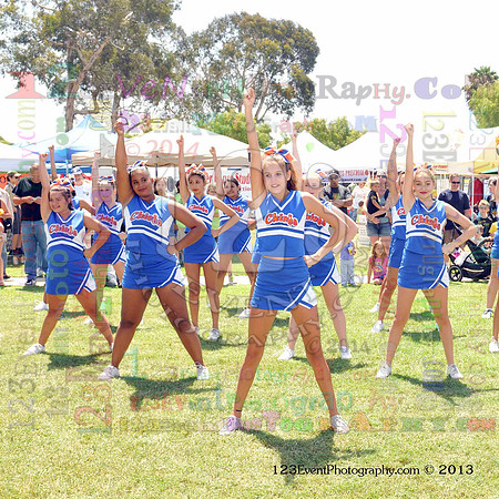 2013 Clairemont High Cheer Squad at Clairemont Family Day