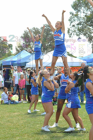 2013 Clairemont High Cheer Squad at Clairemont Family Day