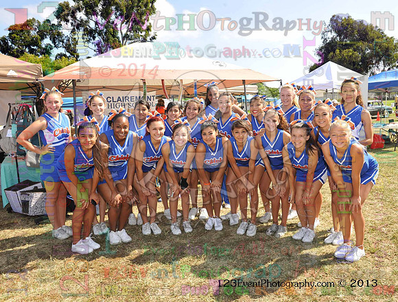 2013 Clairemont High Cheer Squad at Clairemont Family Day