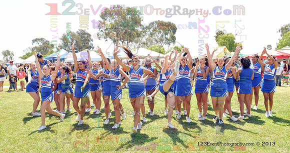 2013 Clairemont High Cheer Squad at Clairemont Family Day