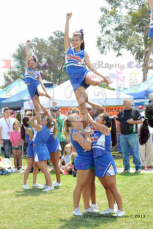 2013 Clairemont High Cheer Squad at Clairemont Family Day