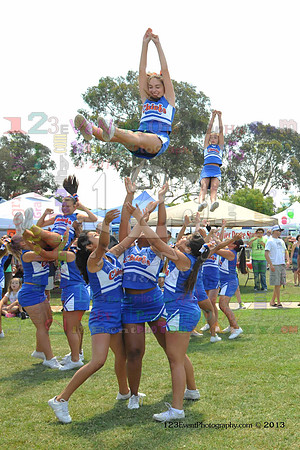 2013 Clairemont High Cheer Squad at Clairemont Family Day