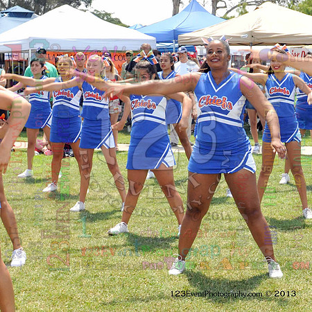 2013 Clairemont High Cheer Squad at Clairemont Family Day