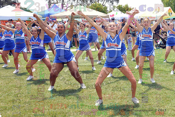 2013 Clairemont High Cheer Squad at Clairemont Family Day