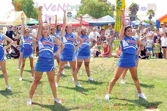 2013 Clairemont High Cheer Squad at Clairemont Family Day