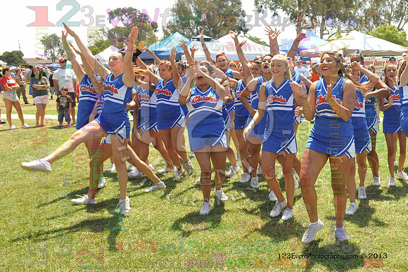 2013 Clairemont High Cheer Squad at Clairemont Family Day