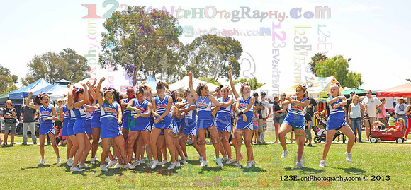 2013 Clairemont High Cheer Squad at Clairemont Family Day