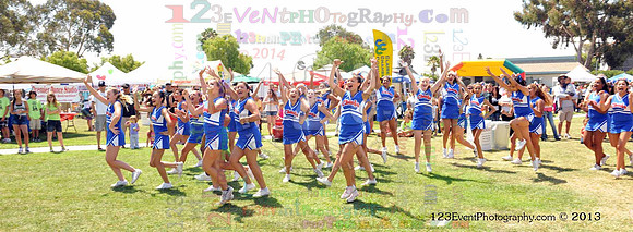 2013 Clairemont High Cheer Squad at Clairemont Family Day