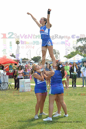 2013 Clairemont High Cheer Squad at Clairemont Family Day