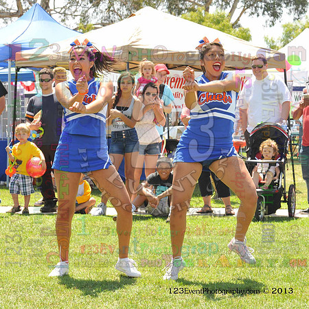 2013 Clairemont High Cheer Squad at Clairemont Family Day