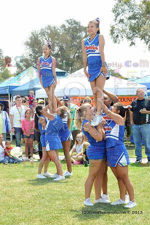 2013 Clairemont High Cheer Squad at Clairemont Family Day