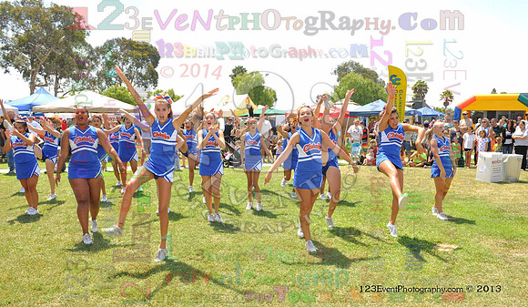 2013 Clairemont High Cheer Squad at Clairemont Family Day