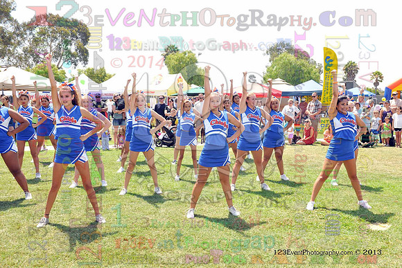 2013 Clairemont High Cheer Squad at Clairemont Family Day
