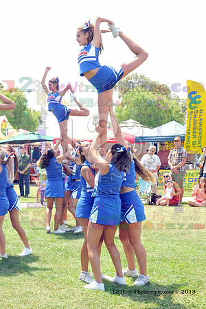 2013 Clairemont High Cheer Squad at Clairemont Family Day