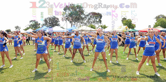 2013 Clairemont High Cheer Squad at Clairemont Family Day