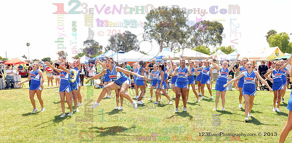 2013 Clairemont High Cheer Squad at Clairemont Family Day