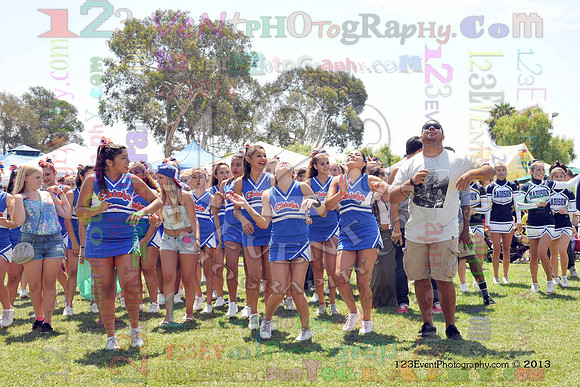 2013 Clairemont High Cheer Squad at Clairemont Family Day
