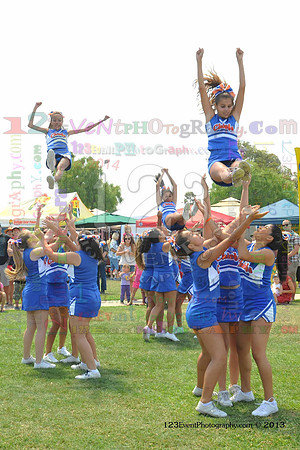 2013 Clairemont High Cheer Squad at Clairemont Family Day