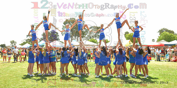 2013 Clairemont High Cheer Squad at Clairemont Family Day