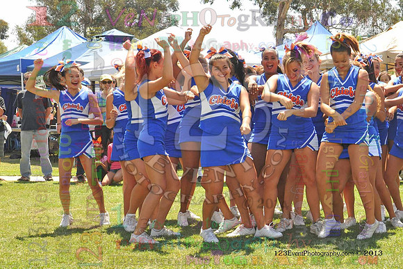 2013 Clairemont High Cheer Squad at Clairemont Family Day