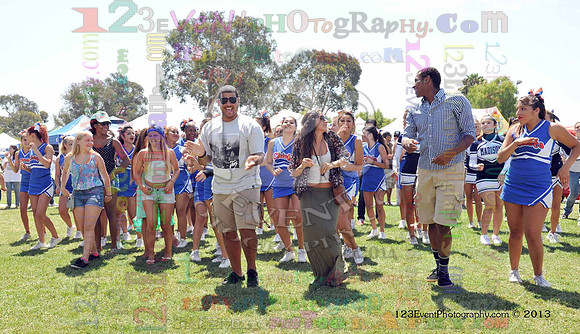 2013 Clairemont High Cheer Squad at Clairemont Family Day