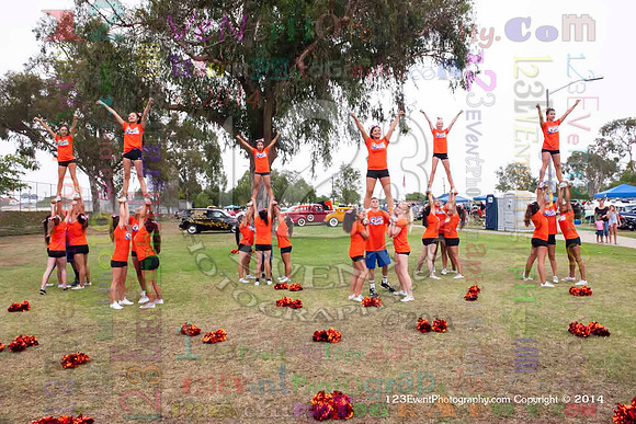 2014 Clairemont High Cheer Squad at Clairemont Family Day