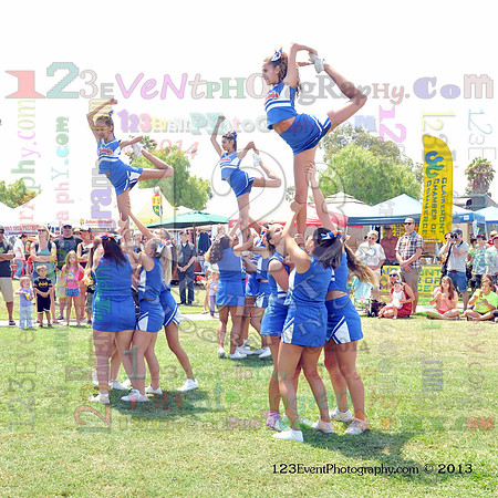 2013 Clairemont High Cheer Squad at Clairemont Family Day