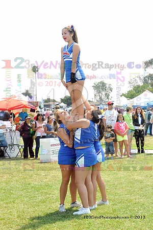 2013 Clairemont High Cheer Squad at Clairemont Family Day
