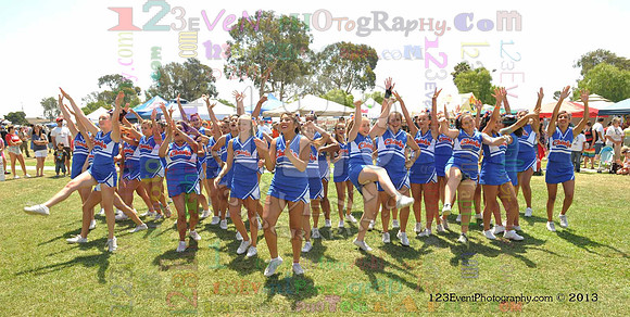 2013 Clairemont High Cheer Squad at Clairemont Family Day