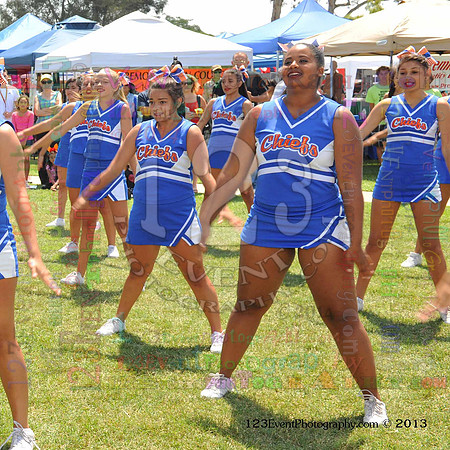 2013 Clairemont High Cheer Squad at Clairemont Family Day