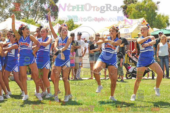 2013 Clairemont High Cheer Squad at Clairemont Family Day