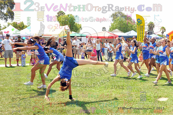 2013 Clairemont High Cheer Squad at Clairemont Family Day