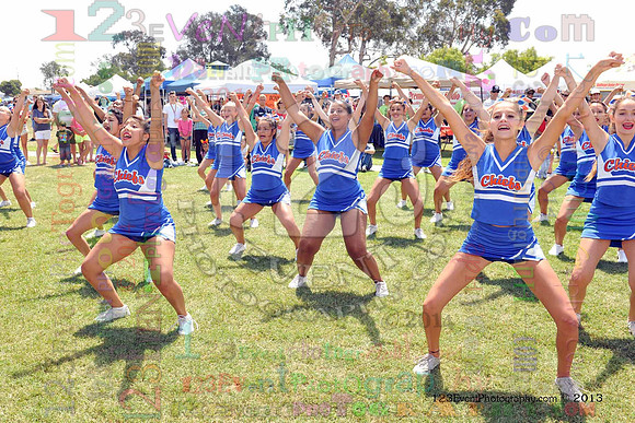 2013 Clairemont High Cheer Squad at Clairemont Family Day
