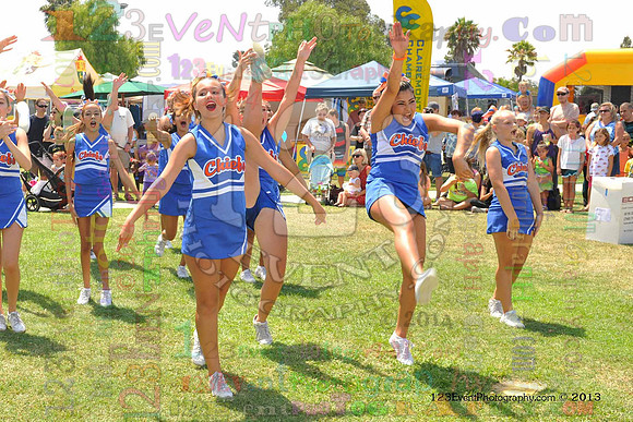 2013 Clairemont High Cheer Squad at Clairemont Family Day